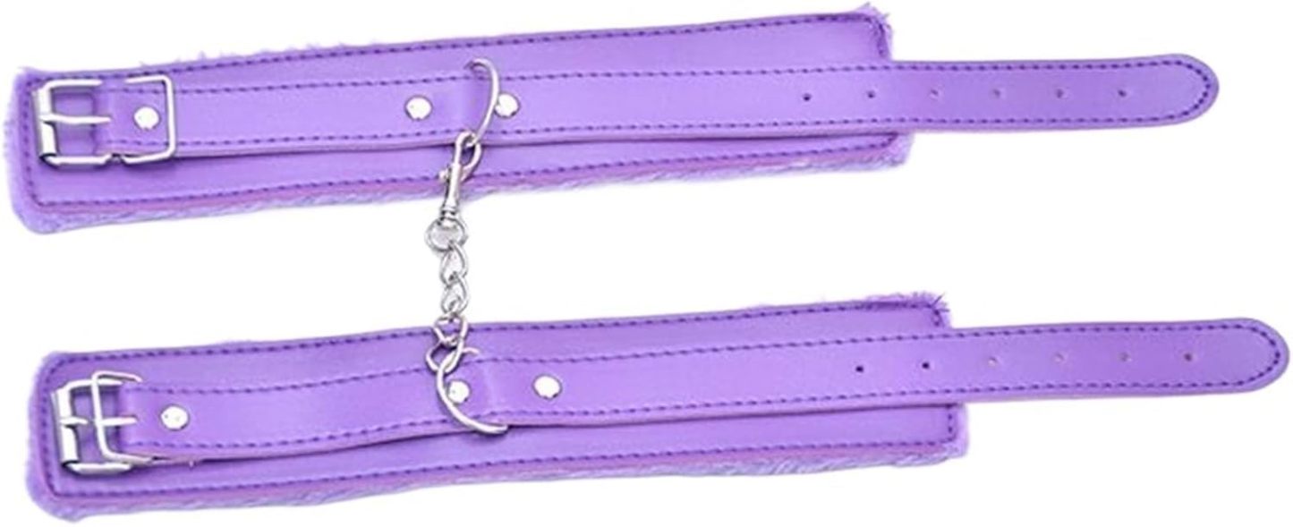 PU Leather Handcuffs Wrist Restraints Adult Flirting Game,Fetish Bondage Restraints,Sex Toys Couple Women