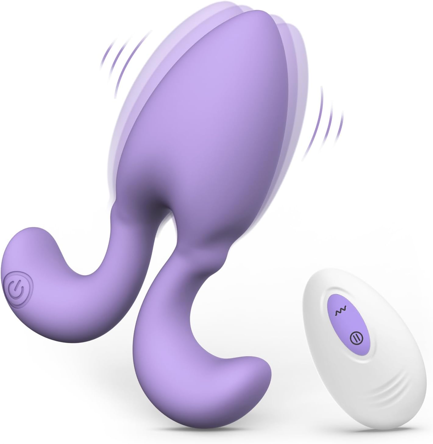 Vibrating butt plug with remote control, vibrator for men and women, adult sex toy for G-spot stimulation, full silicone soft plug, 10 vibrations