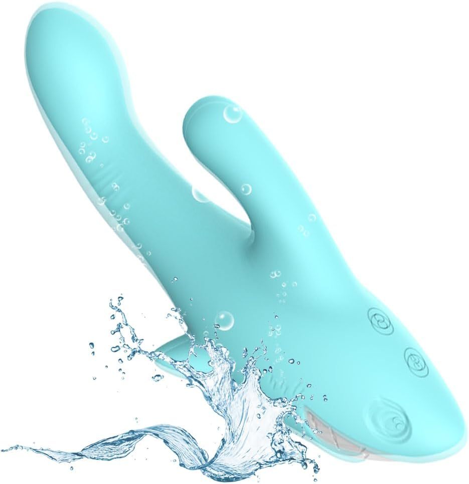 Quiet Adult Toys for Women Today Powerful Handheld Electric Machine Tool Adult Silent Realistic Silicone Rabbit Ears Pleasure Toy Set 8 Powerful Modes Thrusting & Games for Men and Women