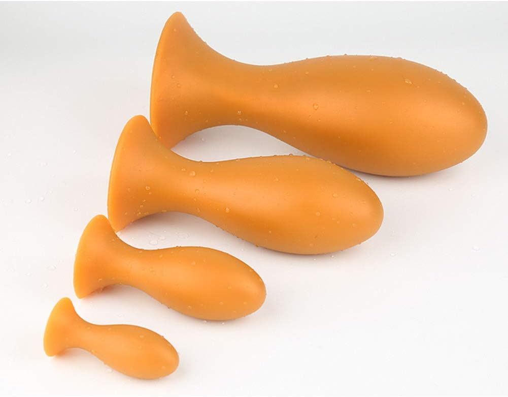 Butt plug anal training set with strong suction cup prostate massager, comfortable and soft silicone butt plug, suitable for beginners and advanced players