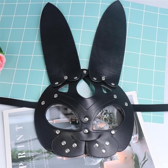 Leather Punk Erotic Full Masks Cosplay Masks Cocktail, Nightclub and Dance, Party – Masquerade Mask for Women & Men –– Perfect for Halloween, Cosplay, Roleplay, Fetish Parties & Costume