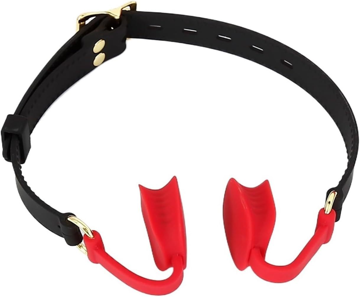 Soft Silicone Open Mouth Oral Split Harness Ball Bite Fetish Bondage Restraint Sex Toy Couple Adult Game