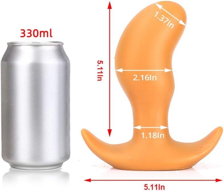 Super Soft Anal Plug, Sex Factory Flexible Liquid Silicone Butt Plug Prostate Massage G-spot Dildo Anal Trainer Kit for Beginner Advanced Players