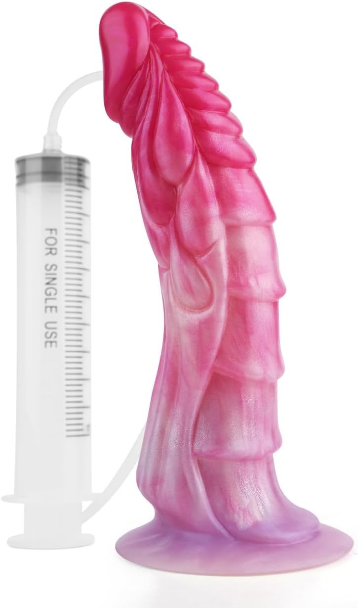 Sexual fantasy stimulating sex toys, silicone textured curve dildos, mixed color and function series selection dildos, sexual satisfaction devices for adult novelty games (squirt dildos)