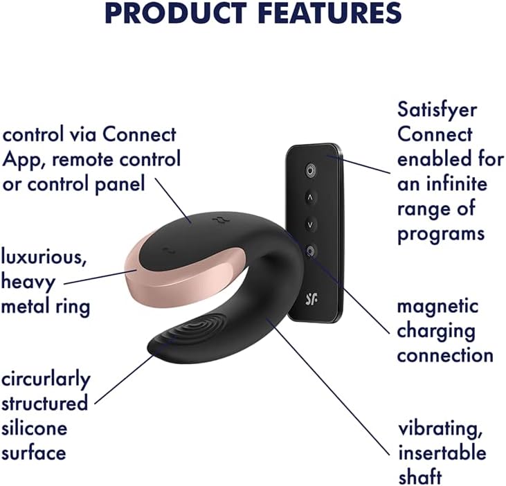  Double Love Connect App Vibrator Sex Toy | Adult Toys for Women | Best Couple Vibrator | Vibrating Sexual Pleasure Device | Stimulation Vibrators | Woman Sextoy