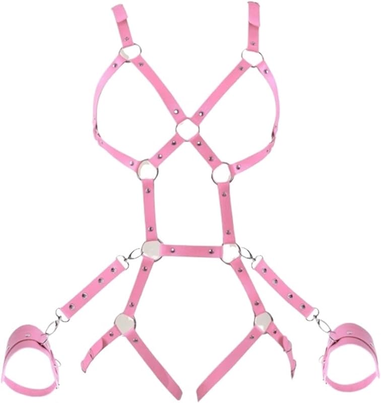 Belt PU leather body chain BDSM lingerie bondage tights girdle lingerie gothic