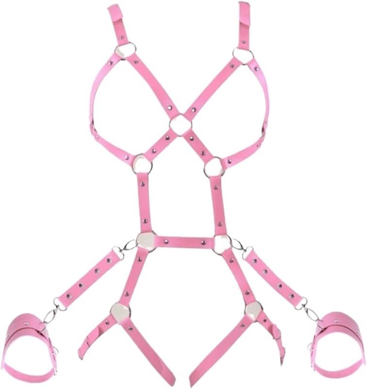 Belt PU leather body chain BDSM lingerie bondage tights girdle lingerie gothic