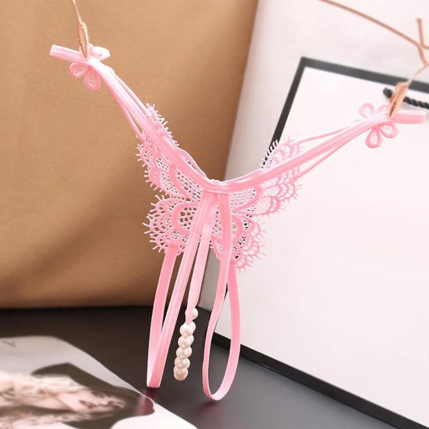 Women's Sexy Transparent Mesh Underwear Thong