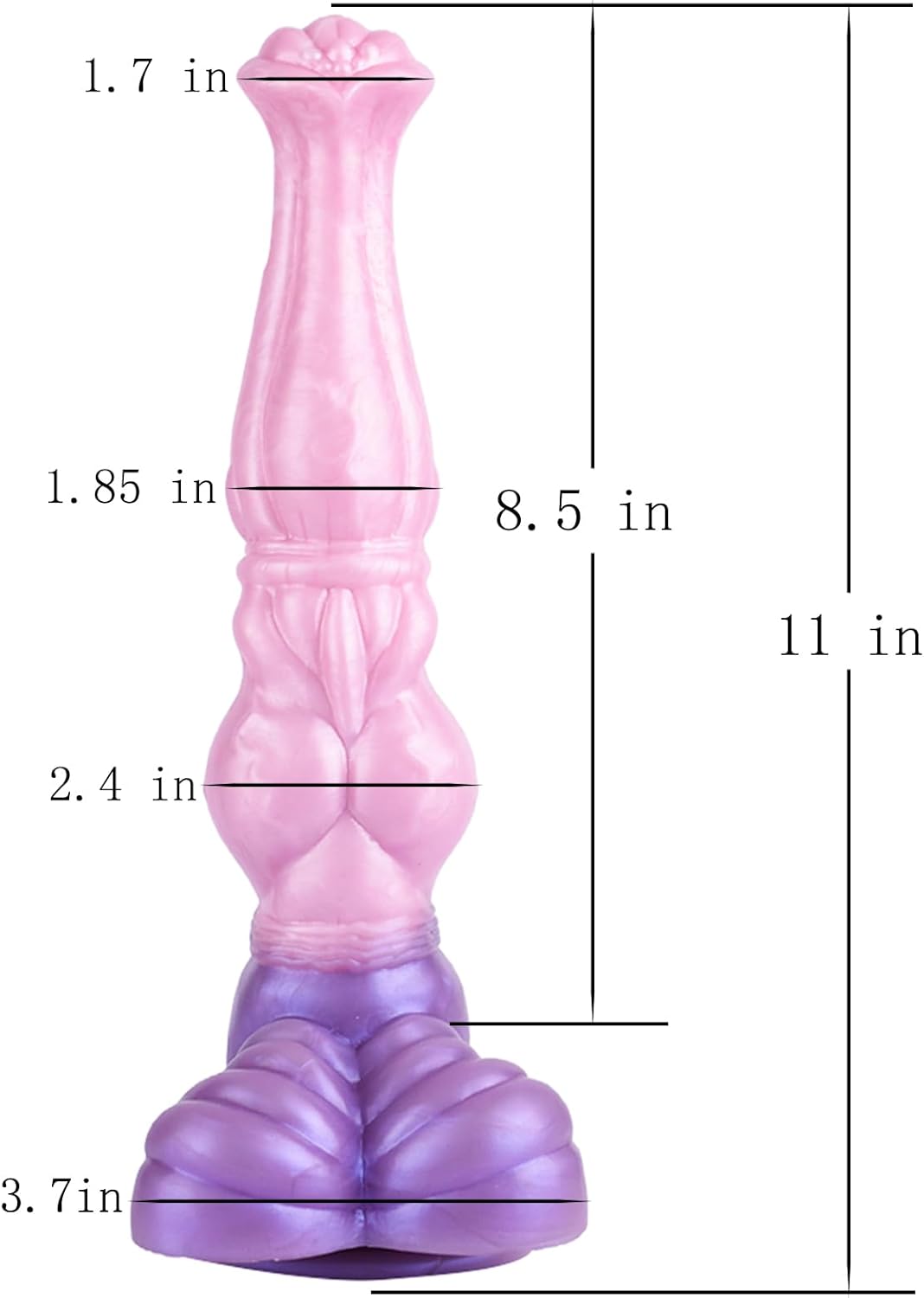 Horse Dildo,Pink Huge Silicone Dildos with Powerful Hands-Free Suction Cups and Thick Knot Realistic Animal Dildo Large Anal Plugs Adult Sex Toys Suitable for Man Women Couples