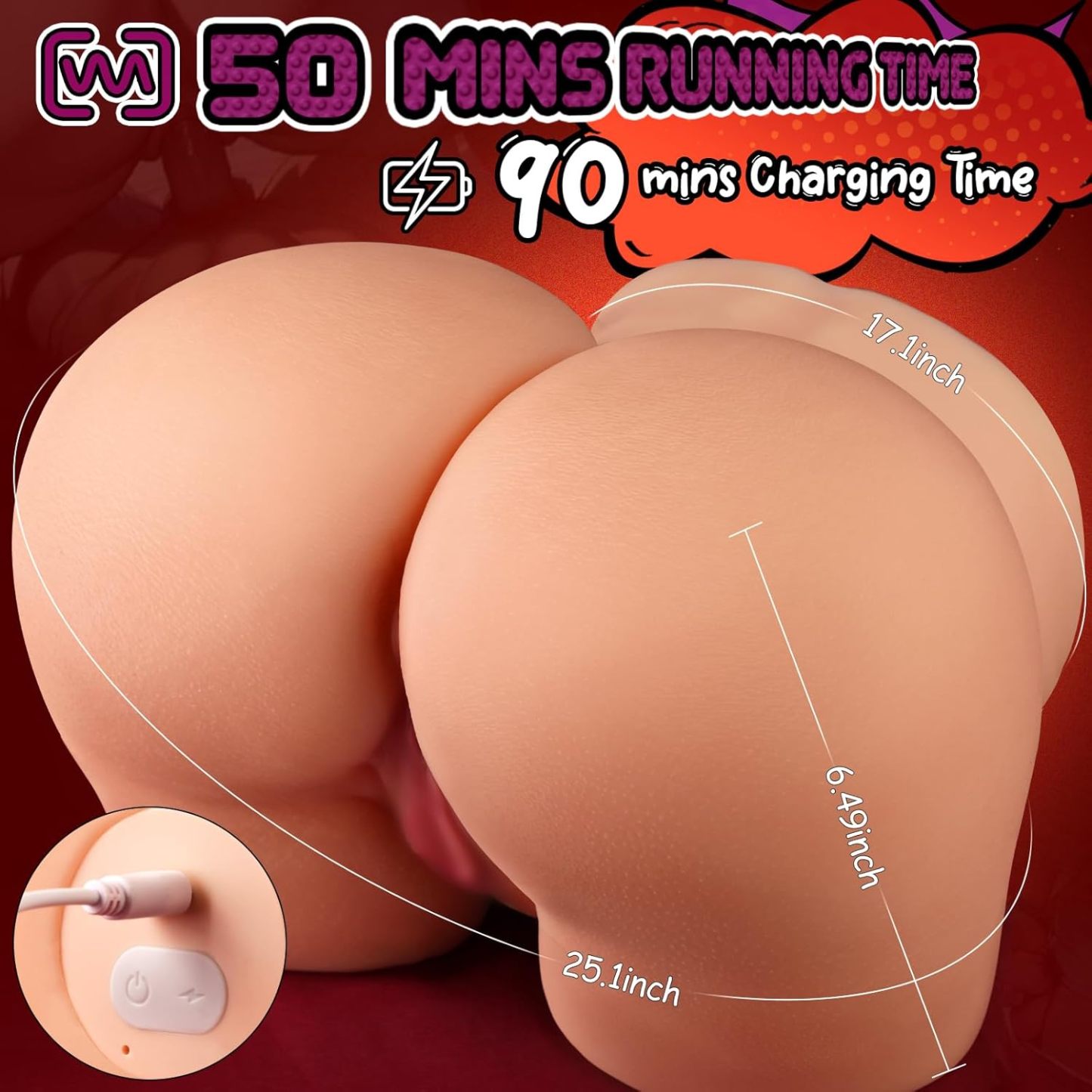 Sex Doll Male Sex Toys, 9.8LB Busty Butt Stronger Vortex 5 Sucking & 8 Vibrating Modes Sex Dolls Stroker with Deeper Vagina Automatic Male Masturbator Sex Toy for Men 3D Lifelike Mens Adult Toys