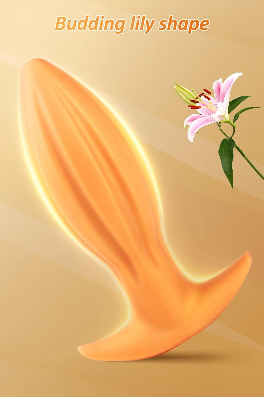 Ultra-soft anal plug flexible liquid prostate massage