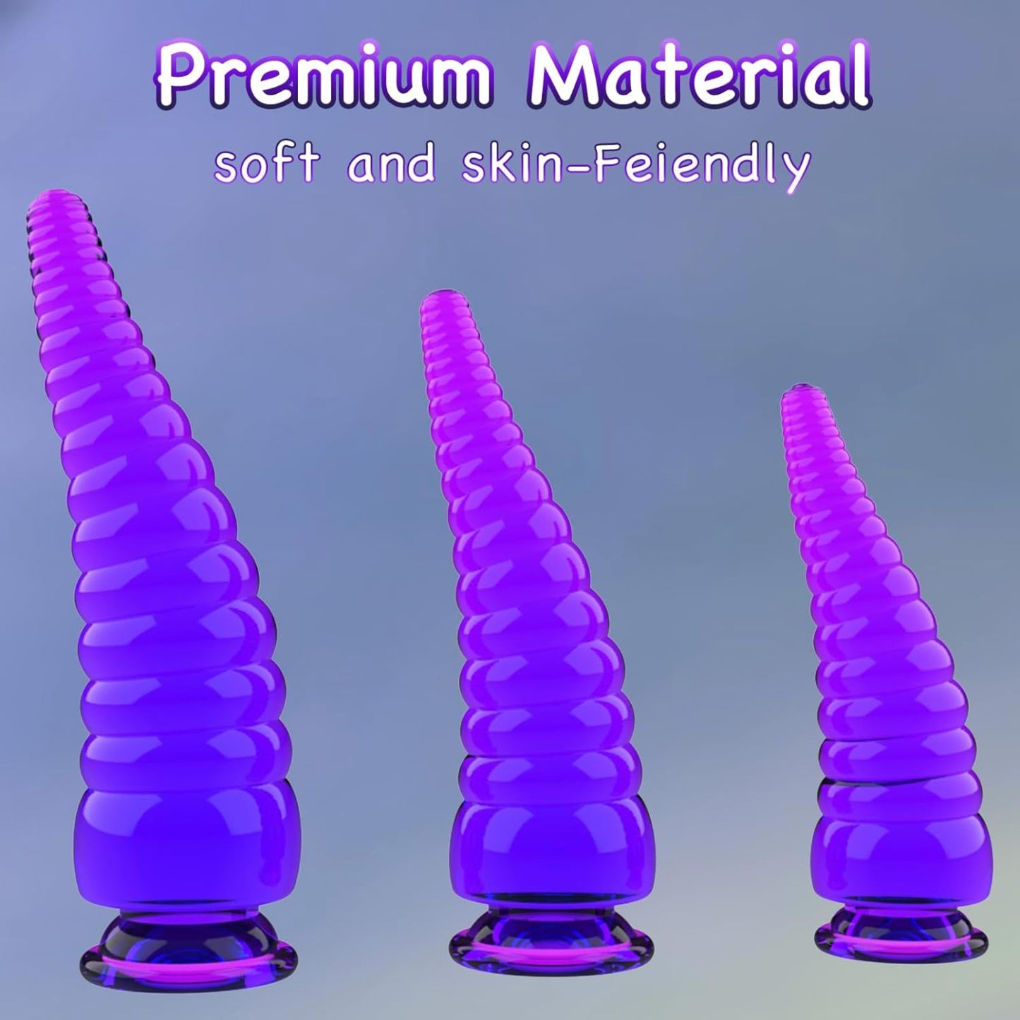 Monster dragon dildos in a set of 3 sizes
