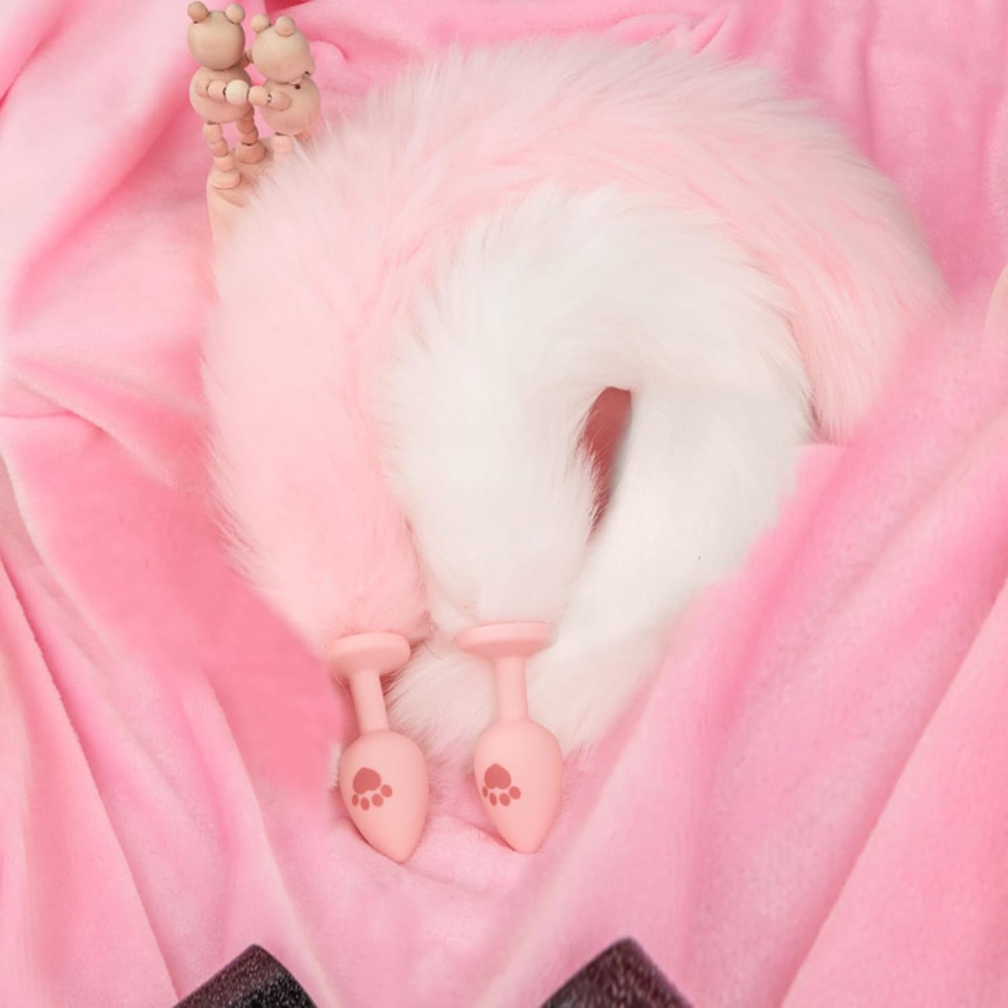 Sex Fox Tail Anal Plug, Silicone Anal Butt Plug Furry Cosplay Anal Sex Toys for Women Men Couple