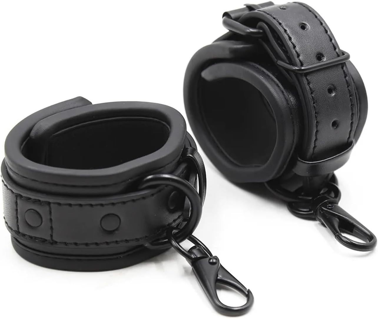BDSM Couples Adult Games Adjustable PU Leather Handcuffs Wrist Cuffs B