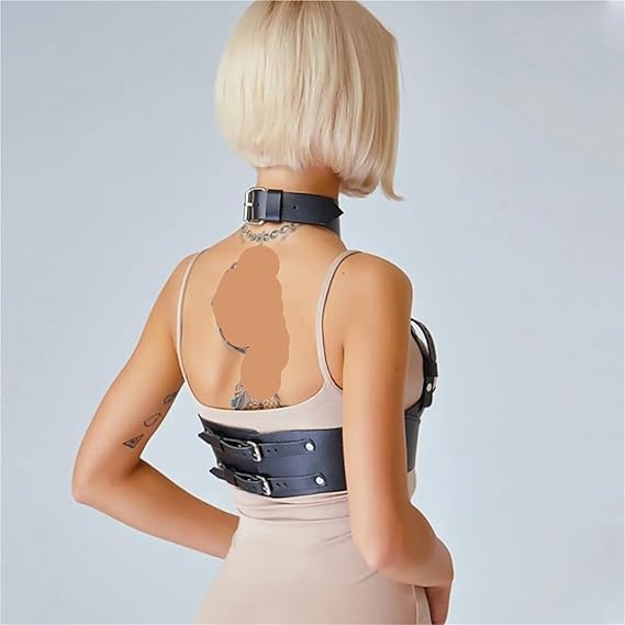 Women Sexy Vest Caged Chest Harness Belt Body Harness Bdsm Bondage Corset Belt Leather Lingerie Gothic Clothing Accessorie