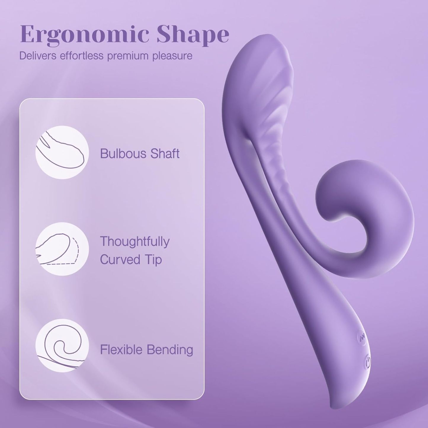 Citoral Kissing G-spot Rabbit Vibrator, Adult Toy, Dual Stimulation, 10 Vibrations, Flexible Sex Toy, Dual Motors, Full Silicone Vibrating Dildo Massager