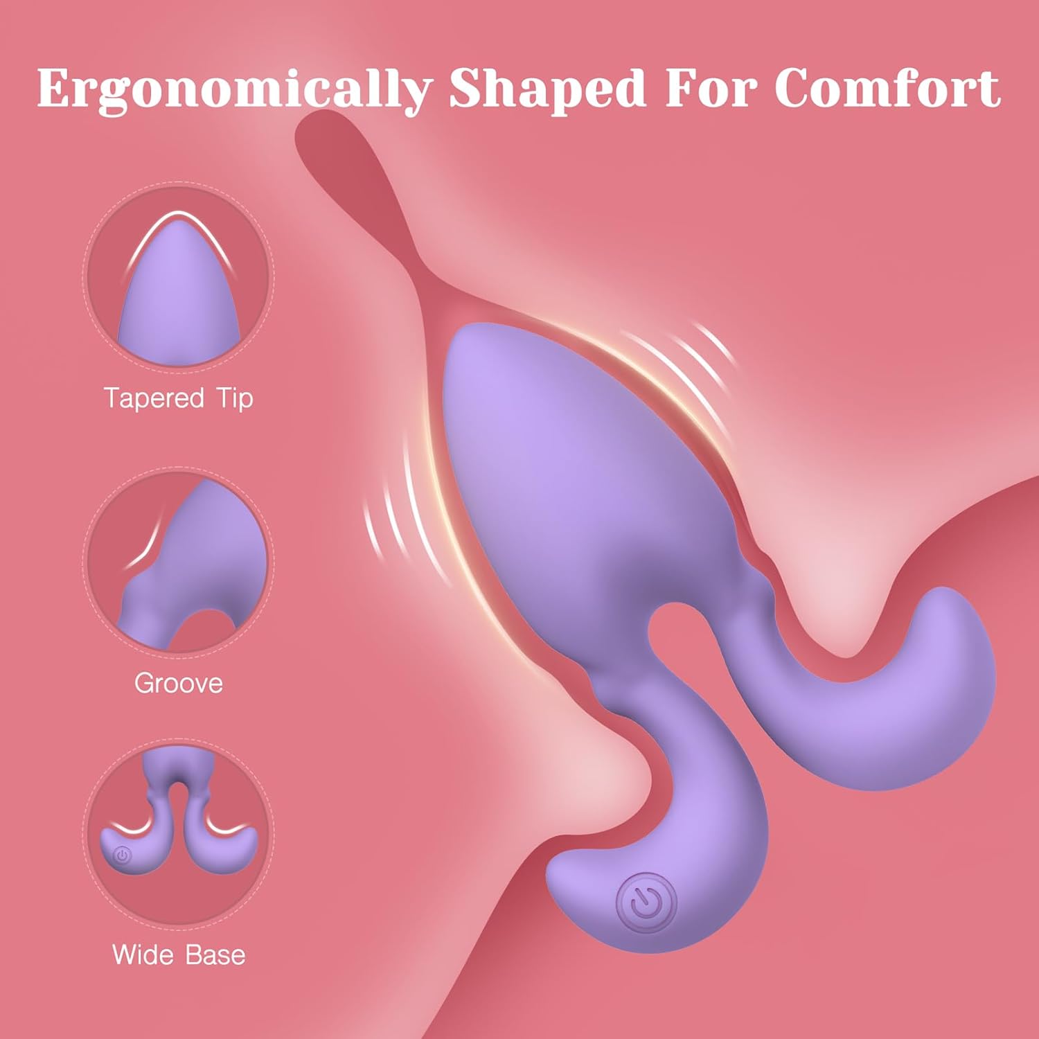 Vibrating butt plug with remote control, vibrator for men and women, adult sex toy for G-spot stimulation, full silicone soft plug, 10 vibrations