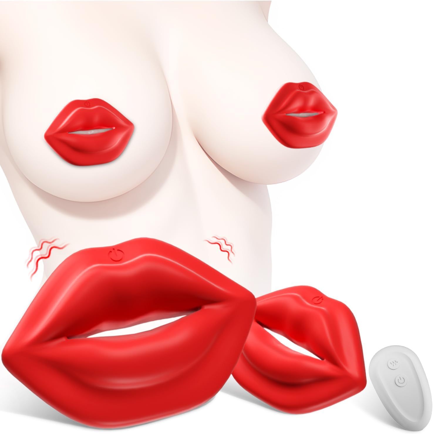 Vibrator Sex Toys - Sovokn BDSM Vibrator 1 Pair Vibrating Nipple Clamps Adult Toys, Invisible Sex Toy Remote Control 9 Vibrators, Clitoral Female Couple Sex Toys Adult Sex Toys & Games