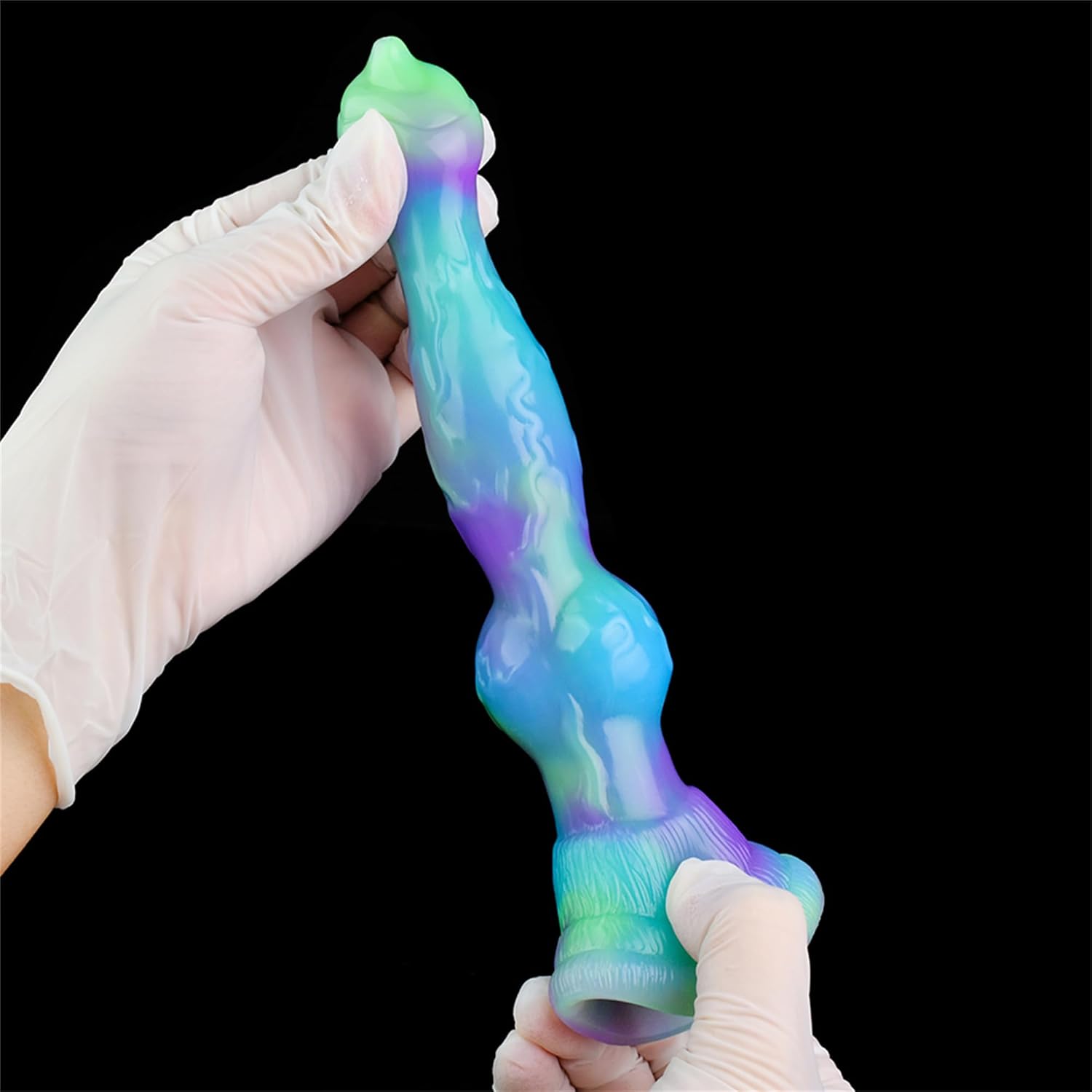 Small Dog Dildo for Beginner, 7inch Realistic Thin Monster Dildos with Knot and Suction Cup, Fantasy Silicone Fake Penis Adult Anal Sex Toy for Women G Spot and Men Gay Strap on Play