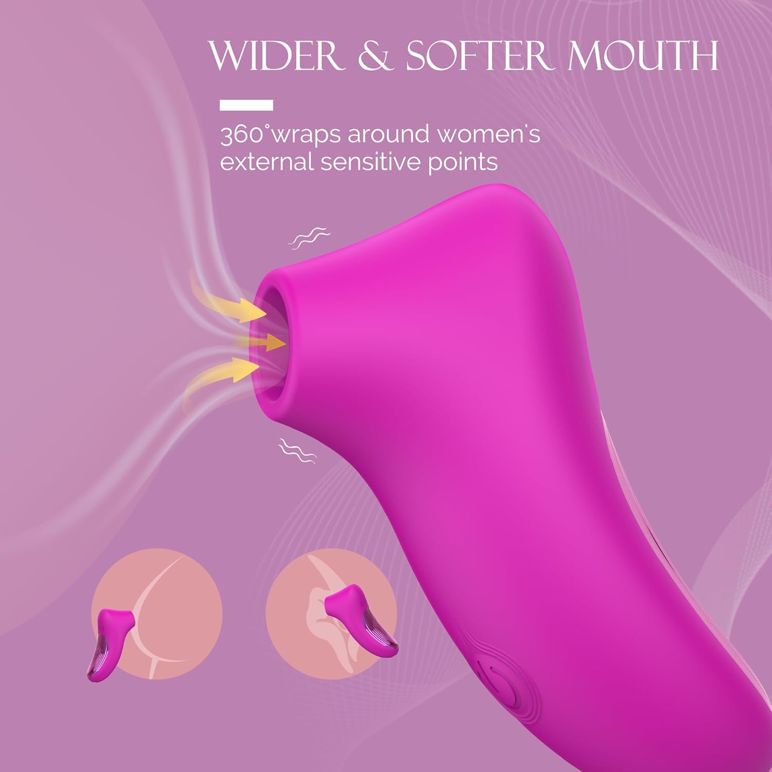 Sucking Vibrator Female Sex Toys, Boditoge Clitoral Vibrators Rose Sex Toy for Women with 10 Suction & Vibration Modes, Clitoris Sucker Nipple Stimulator Adult Toys for Women Couples