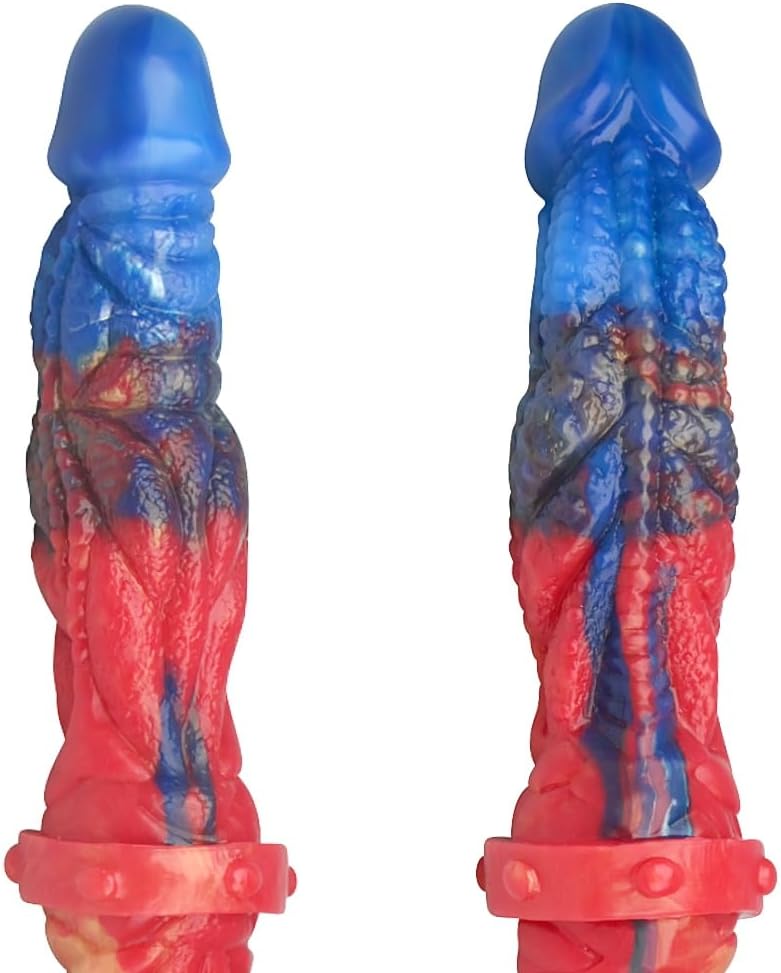 Double Head Dildo Realistic Double Sided Penis Liquid Silicone Long Butt Plug G Spot Stimulation Prostate Massager Couple Gay Adult Sex Toys and Games Sex Factory (Mixed Colors)