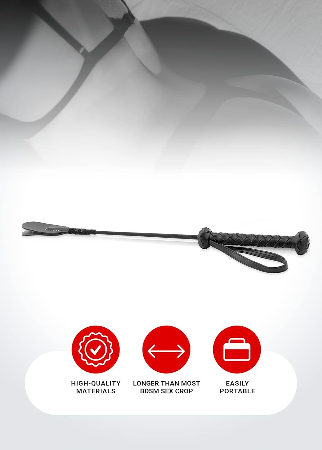 Crop Adult BDSM Sex Play Paddle Whip Spanking Sex Crop BDSM Paddle Slapper Sex Bondage Crop Adult Toys
