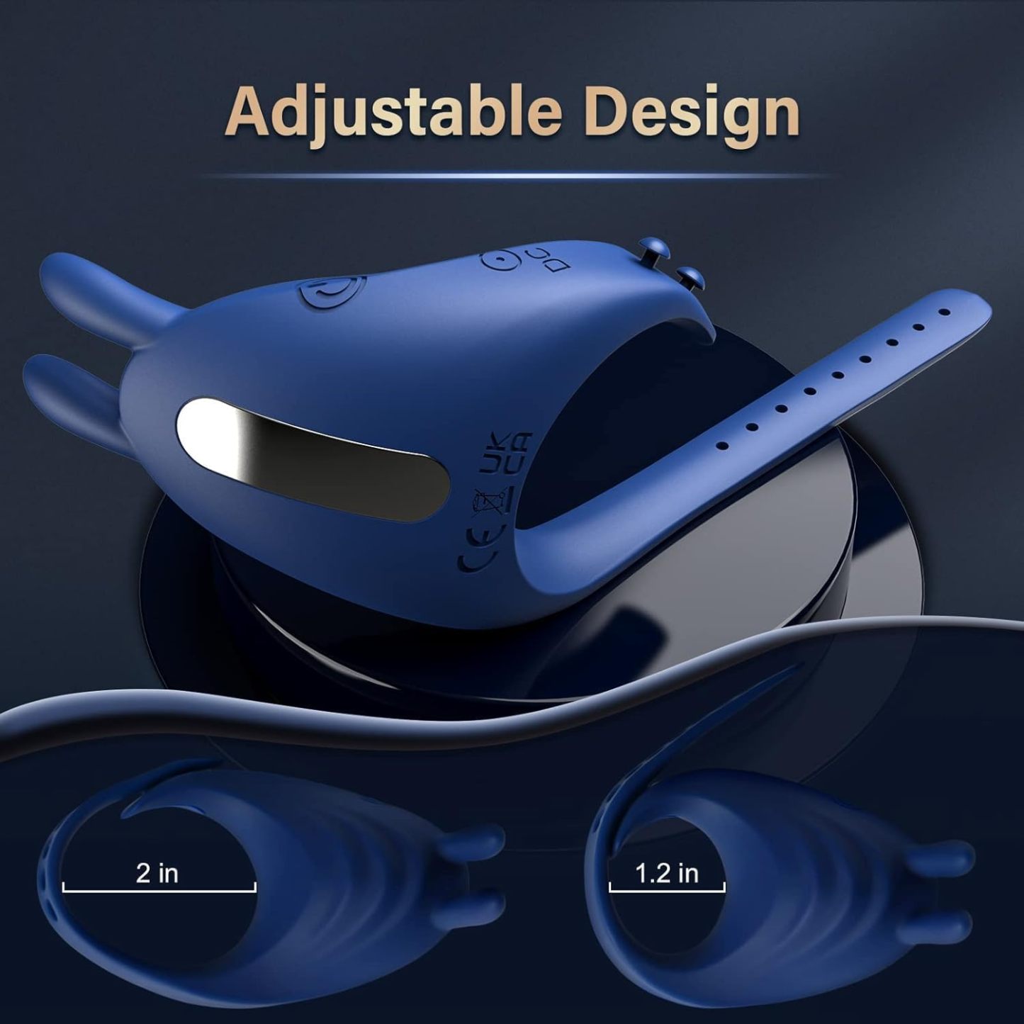 Vibrating Cock Ring Sex Toys for Men - Penis Ring Vibrator with 10 Vibrations, Adult Male Sex Toy for Longer Harder Stronger, Double Penis Vibrators, Couples Mens Male Adult Sex Toys & Games