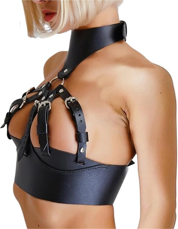 Women Sexy Vest Caged Chest Harness Belt Body Harness Bdsm Bondage Corset Belt Leather Lingerie Gothic Clothing Accessorie