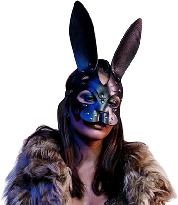Leather Punk Erotic Full Masks Cosplay Masks Cocktail, Nightclub and Dance, Party – Masquerade Mask for Women & Men –– Perfect for Halloween, Cosplay, Roleplay, Fetish Parties & Costume