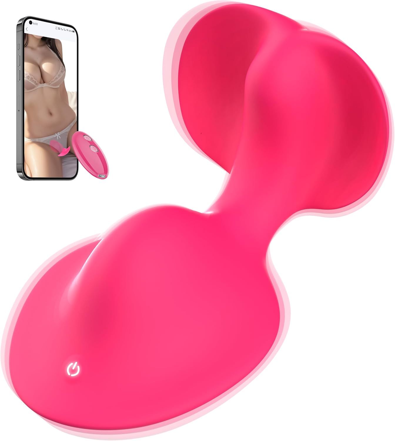 APP Remote Control Vibrator Adult Sex Toys,Ride Women Sex Toy Dual Motor Clitoral Panty Butterfly Vibrators with 9 Vibration Patterns, Vagina Testicle Stimulator Stimulator for Women Men Couples