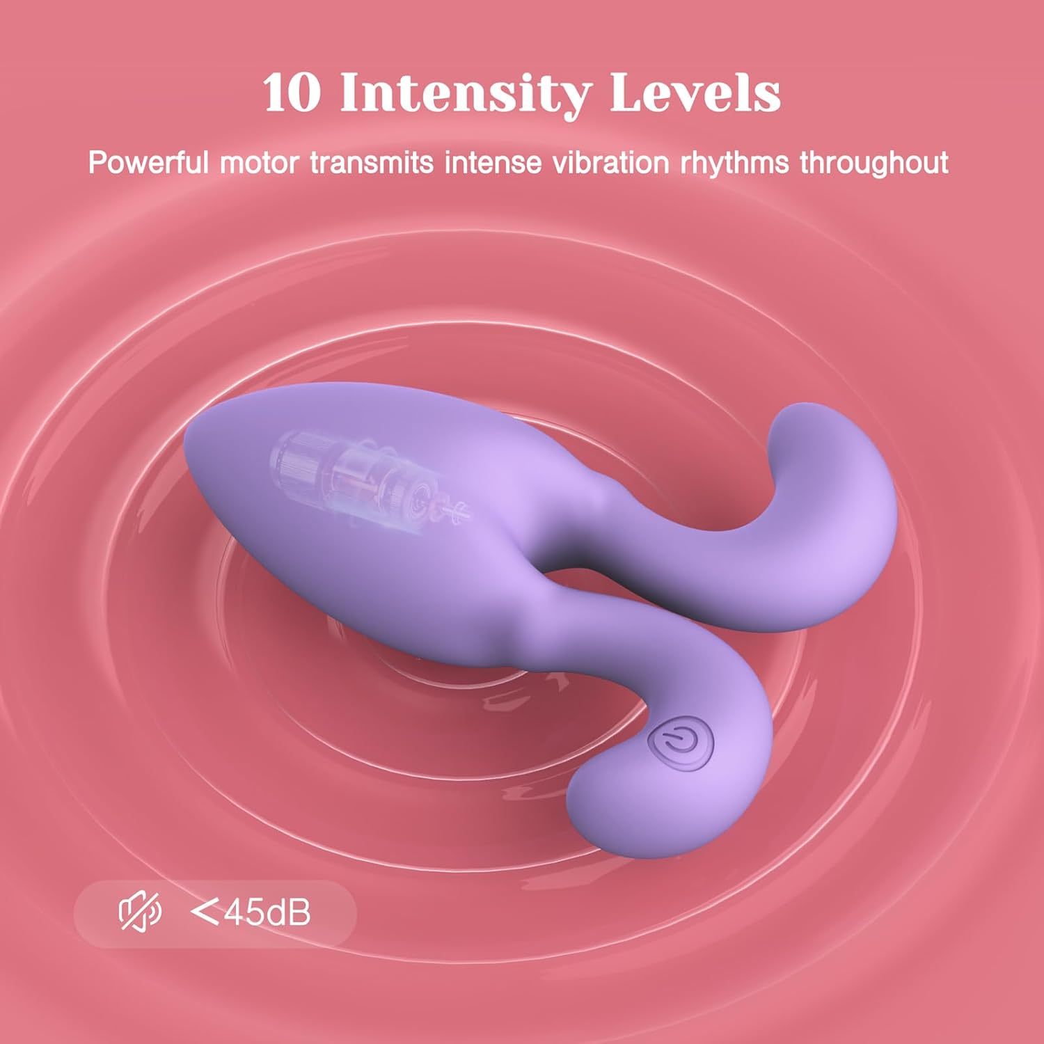 Vibrating butt plug with remote control, vibrator for men and women, adult sex toy for G-spot stimulation, full silicone soft plug, 10 vibrations