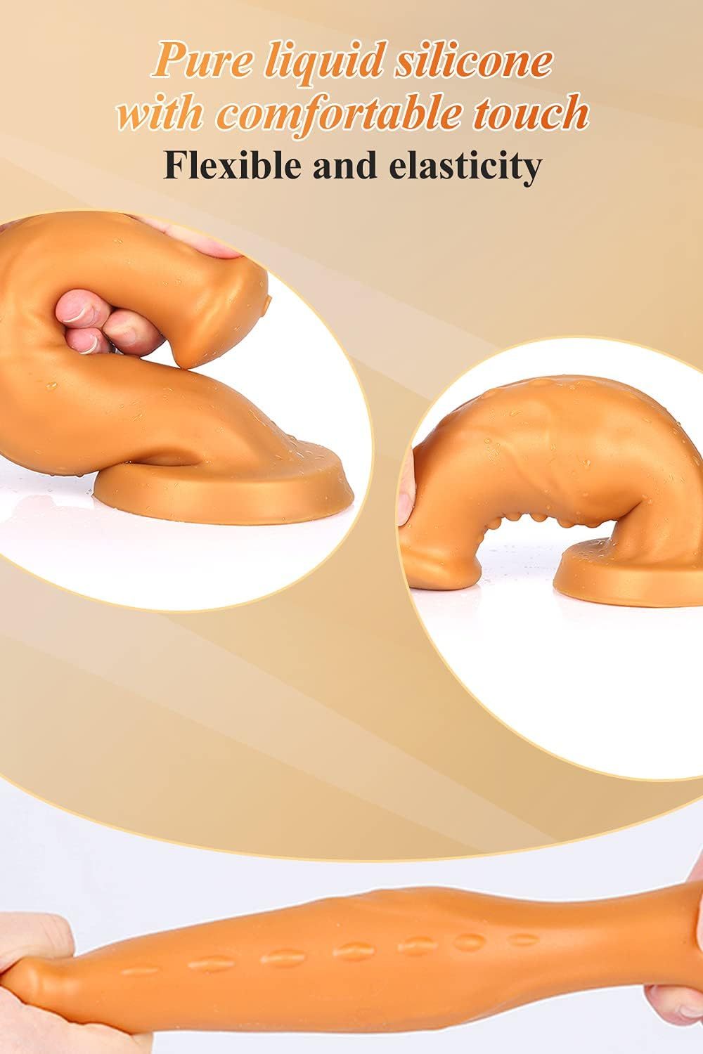 Butt plug with strong suction cup, realistic dildo, soft liquid silicone vaginal prostate massage stimulation, for men and women sex factory