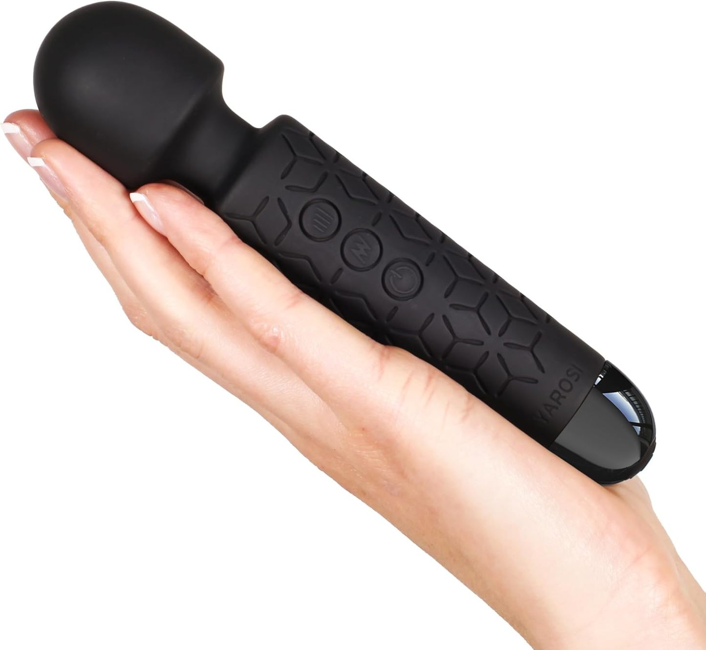 Yarosi Micro Personal Massage Device Smallest and Strongest Cordless Handheld Massager - Powerful - Best for Travel - Magic Stress Away - Perfect on Back Legs Hand Pains and Sports Recovery