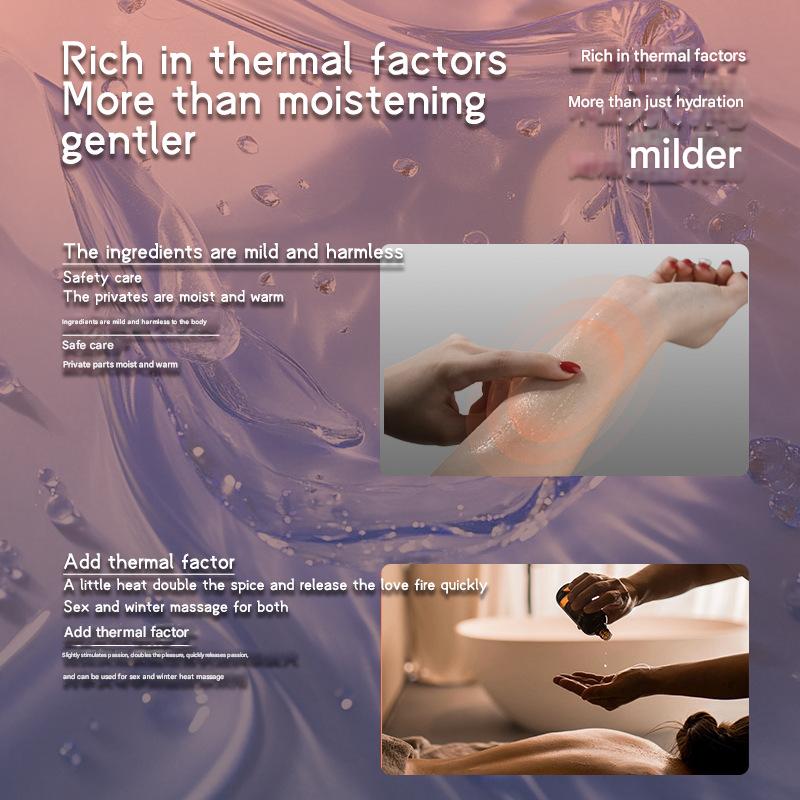 Thermal oil Human body heat lubricant couple supplies climax flirting lubricant physical heating non-stimulating