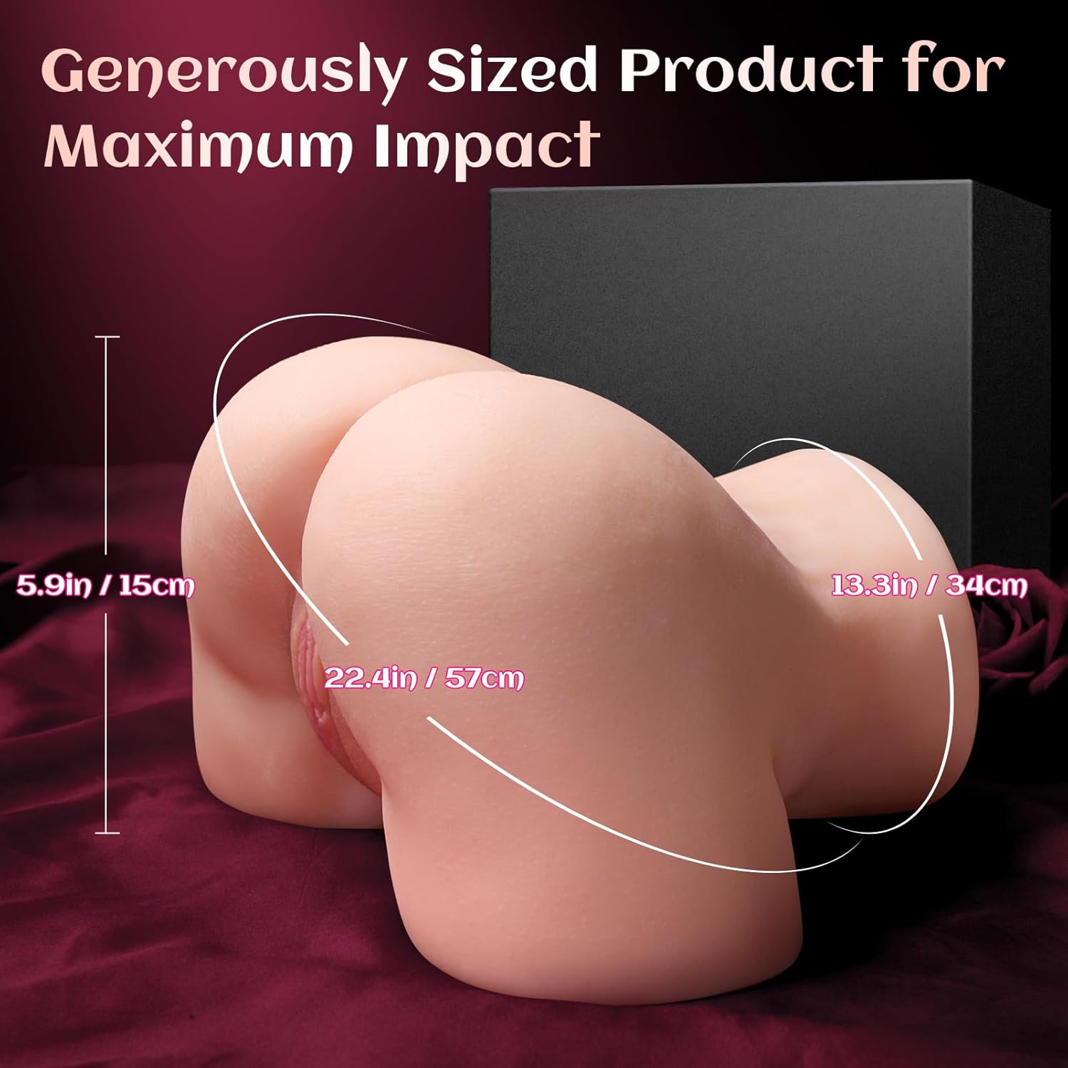 Vibrating Sex Doll Male Sex Toy for Men, BIG SHOCKED Automatic Male Masturbator Mens Sex Dolls Electric Pocket Pussy Fleshy Stroker Sex Toys & 12 Vibration Adult Toys 3D Lifelike Soft Butt Vagina Anal