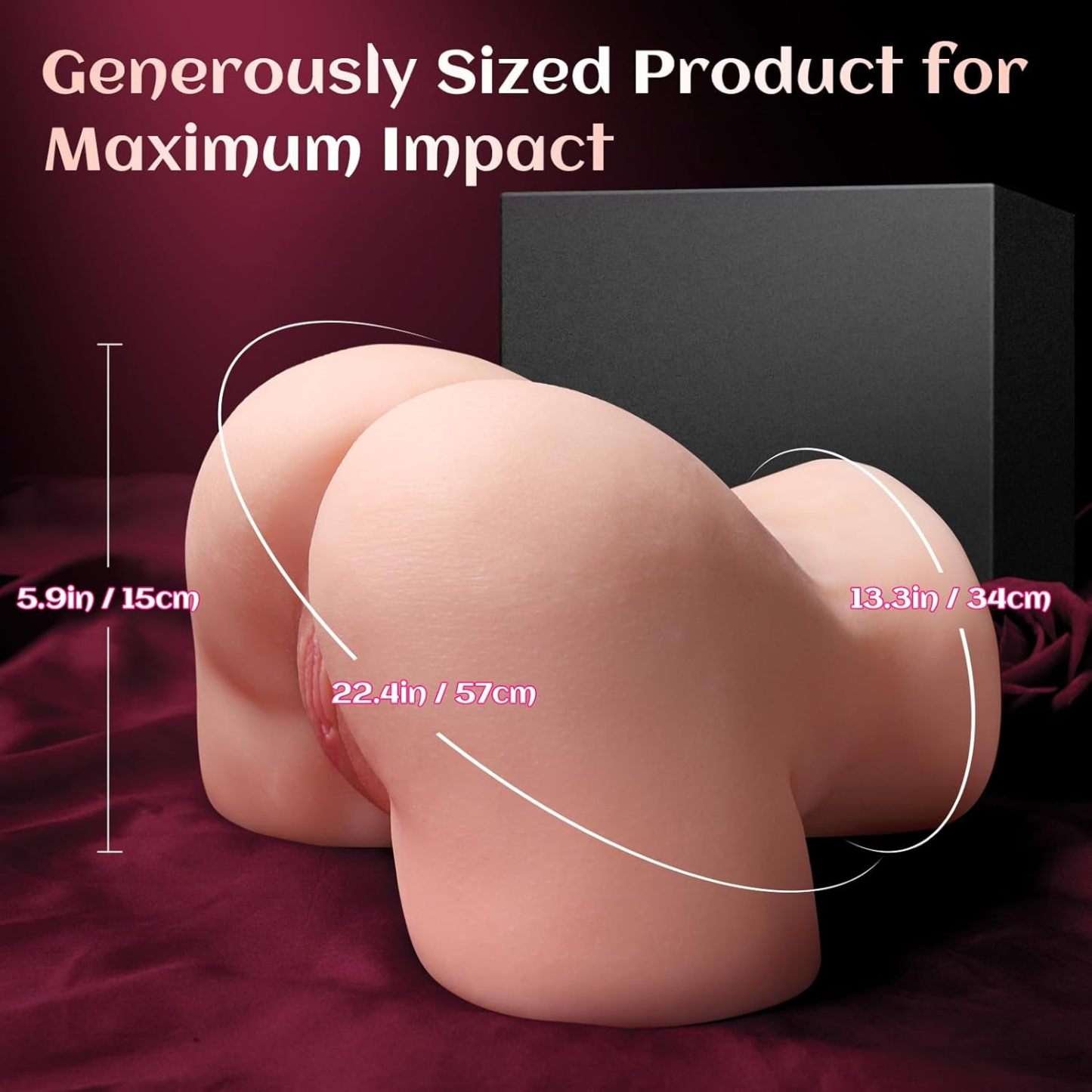 Vibrating Sex Doll Male Sex Toy for Men, BIG SHOCKED Automatic Male Masturbator Mens Sex Dolls Electric Pocket Pussy Fleshy Stroker Sex Toys & 12 Vibration Adult Toys 3D Lifelike Soft Butt Vagina Anal