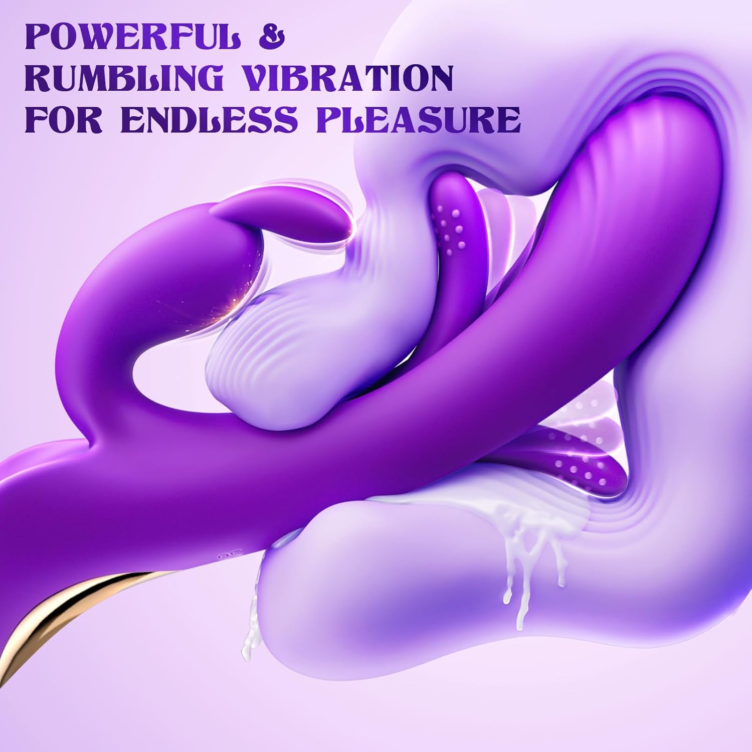 Vibrator Sex Toys for Women - 4IN1 Rabbit Vibrators Adult Toys with 7 Flapping & Vibrating & Tapping Modes, New APP G Spot Anal Thrusting Dildo, Clitoral Vibrater for Female Couples Rose Sex Toy Games