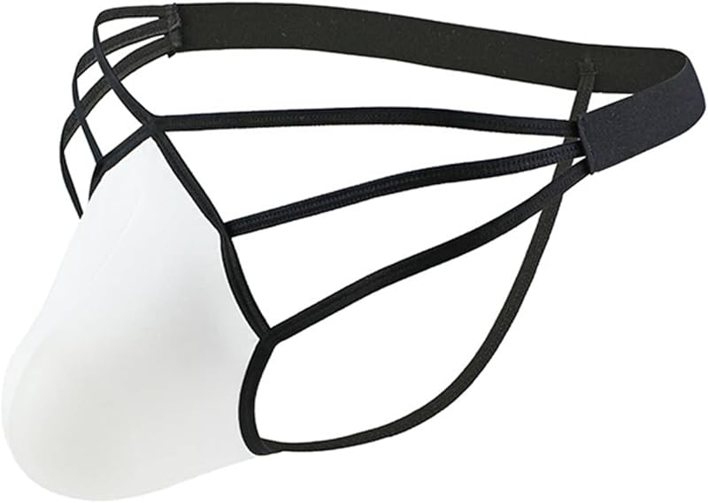 AOWAWO Men's Sexy Ice Silk Thong