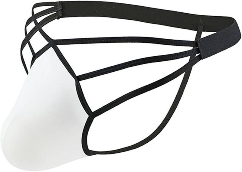 AOWAWO Men's Sexy Ice Silk Thong
