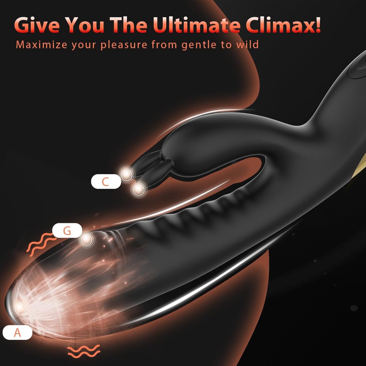 Rabbit Vibrators Adult Toy for Women - Vibrater Sexual Pleasure Tools for Women Couple Sex Toys for Female Vibrator Dildo Adult Sex Toys Nipple Anal Stimulator with 10 Vibrations Sex Swing