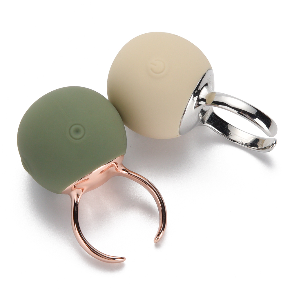 Ring Vibrator Silicone rechargeable bullet finger vibrator female device masturbator toy supplies vibration