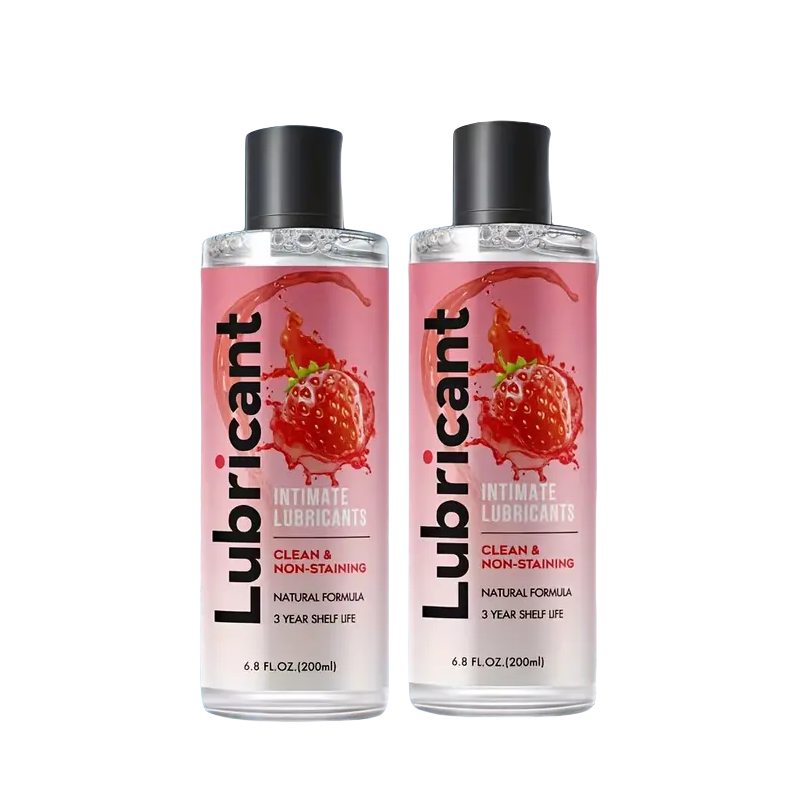 2 bottles of strawberry flavor, foreign trade lubricant female private care lubricant adult products