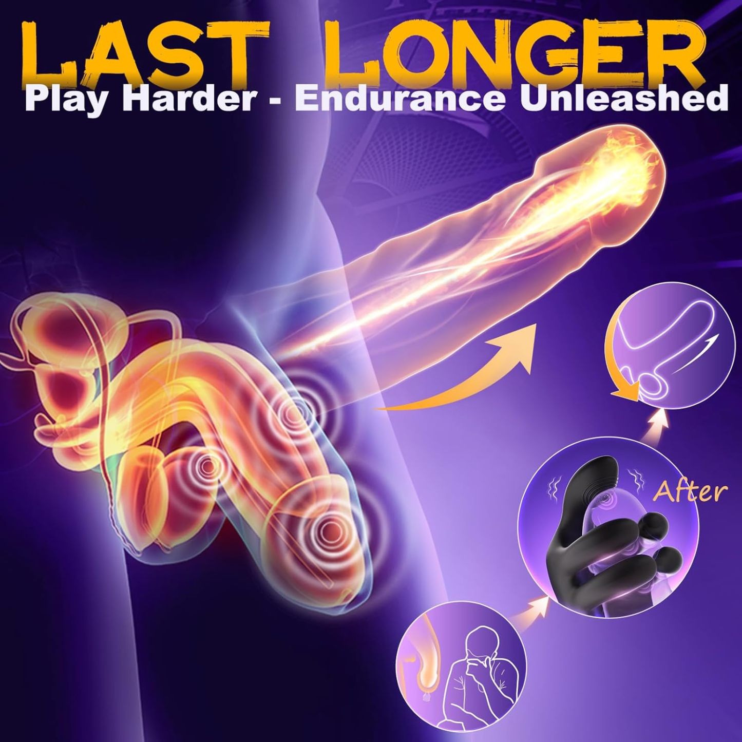 Male sex toy with 10 clamping and 10 vibration modes 360° wrap