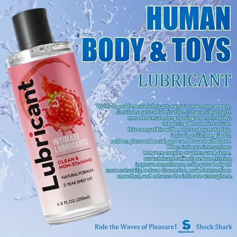 2 bottles of strawberry flavor, foreign trade lubricant female private care lubricant adult products
