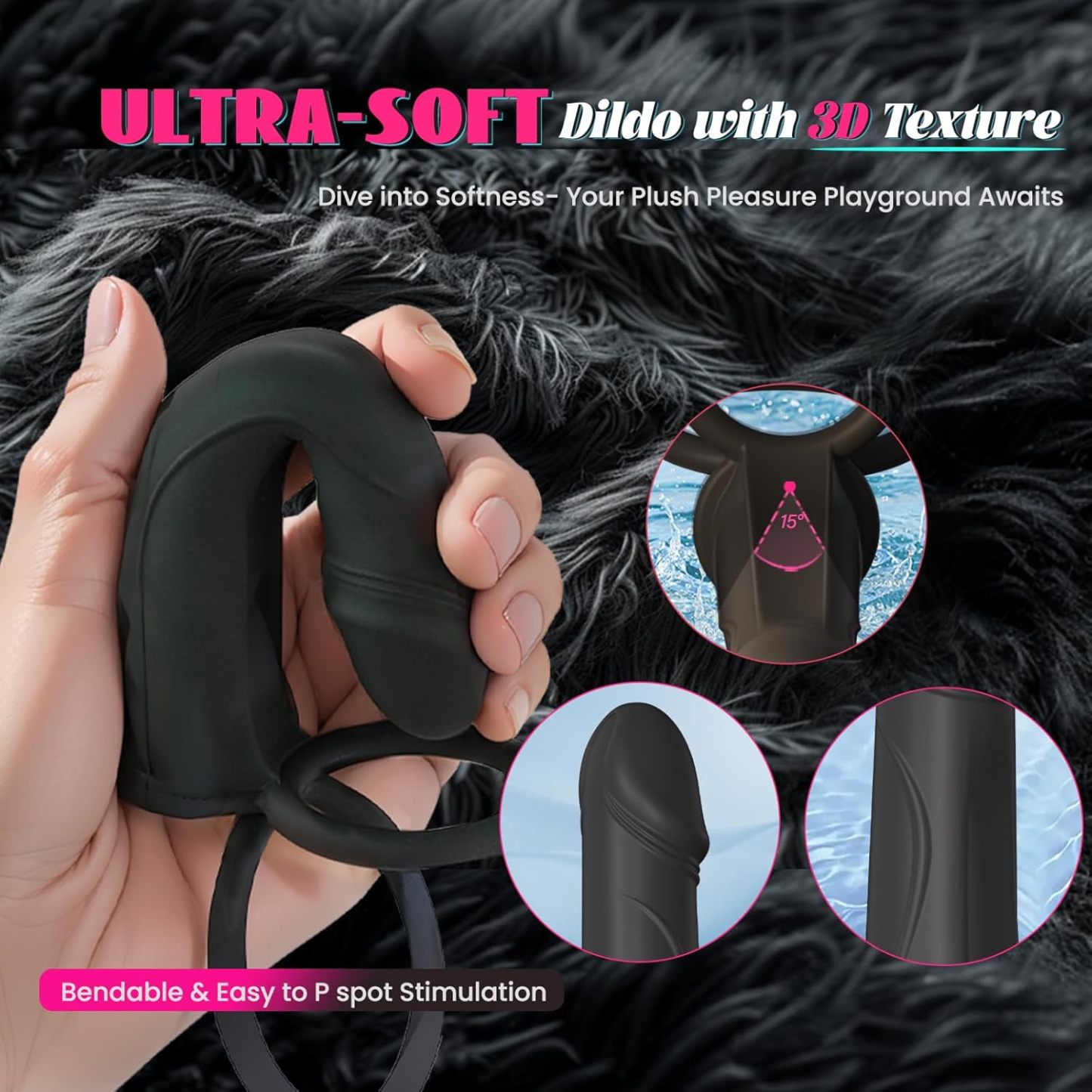 Anal Couples Male Adult Sex Toys - Strap On Anal Dildo with Vibrating Cock Ring, Vibrating Anal Butt Plug Penis Sleeve Vibrator Sex Toy 10 Vibrations, AOWAWO Double Dildo for Men Couple Women Pleasures