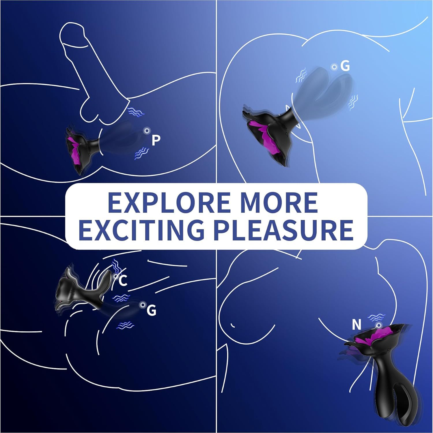 Anal Plug Vibrator Sex Toys -Expanding Vibrating Butt Plug with 10 Vibration Modes & Rose Toys G Spot Vibrators Anal Toys Prostate Massager Adult Toys with Multiple Plays for Men Women Couples