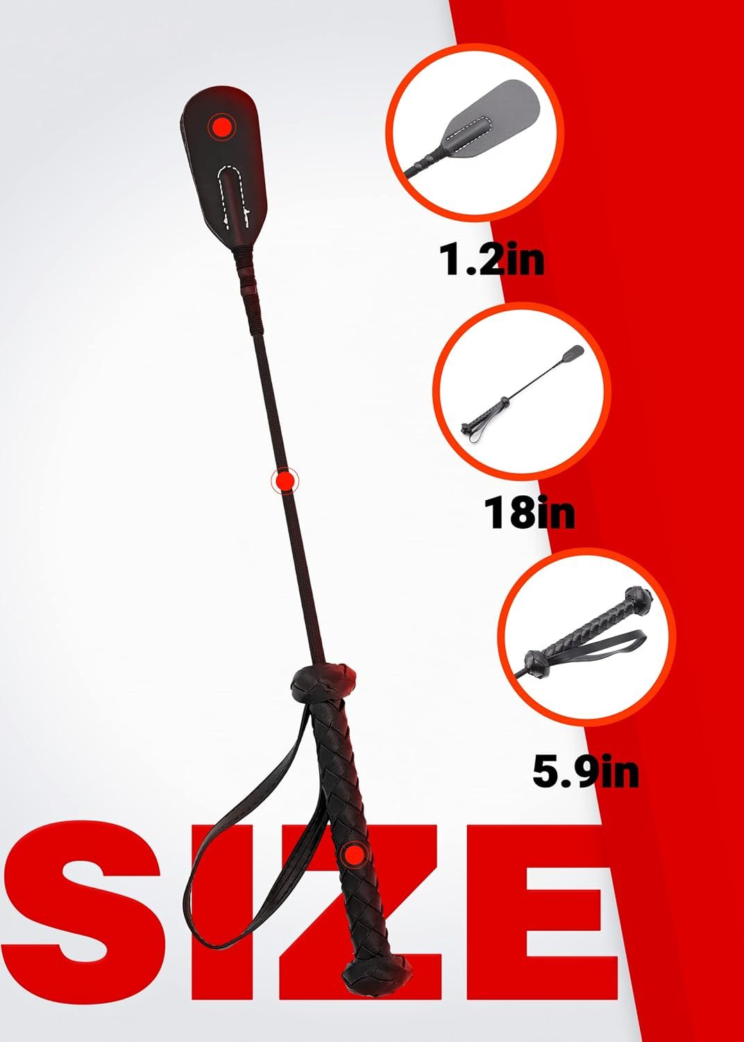 Crop Adult BDSM Sex Play Paddle Whip Spanking Sex Crop BDSM Paddle Slapper Sex Bondage Crop Adult Toys