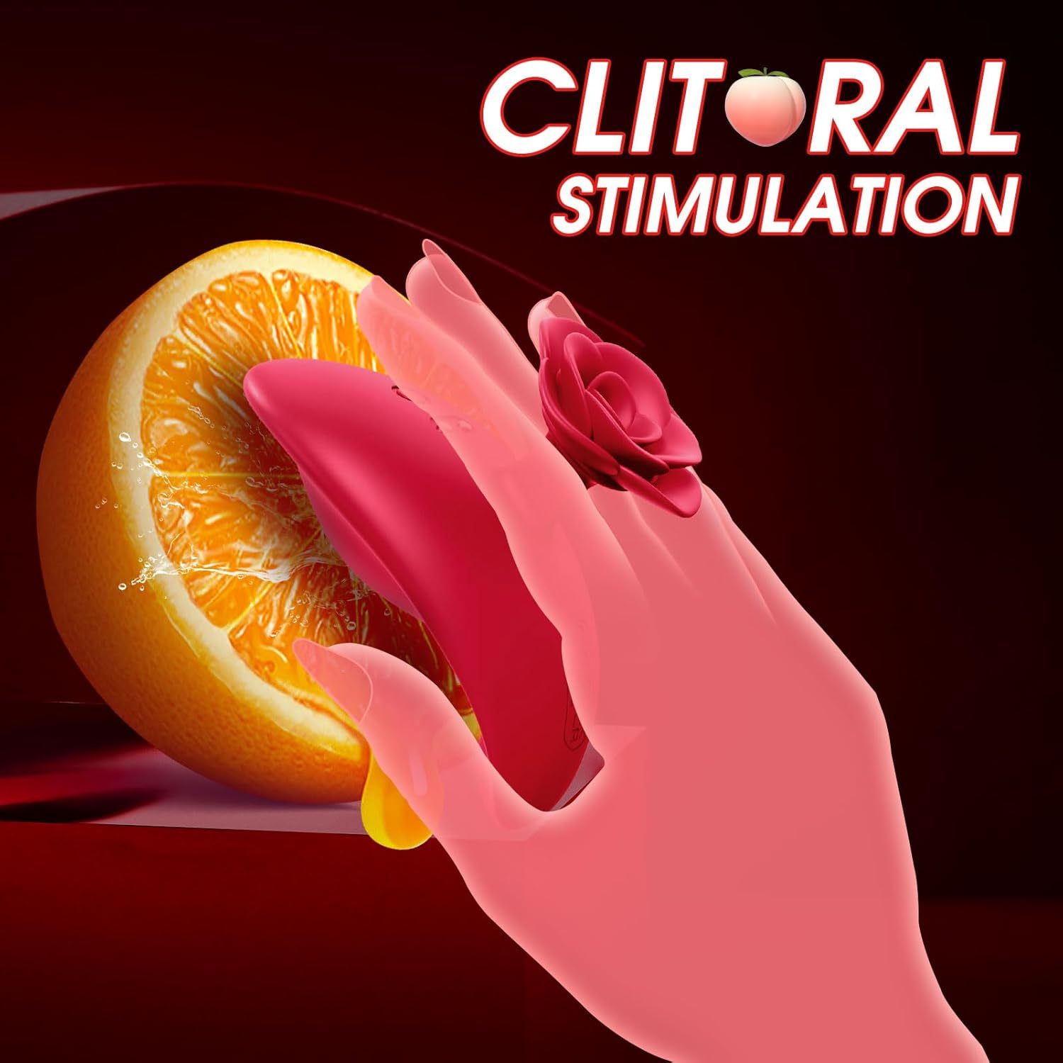 Adult Sex Toys Vibrator for Women, Mini Bullet Finger Vibrators with 9 Vibrating Mode for Nipple G Spot Clitoral Stimulator Toy, Couples Sex Toy Sexual Pleasure Tools for Female Quiet Rose Sex Toy