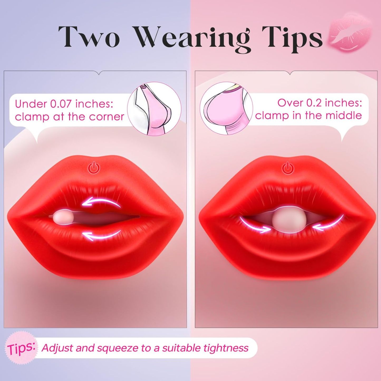 Vibrator Sex Toys - Sovokn BDSM Vibrator 1 Pair Vibrating Nipple Clamps Adult Toys, Invisible Sex Toy Remote Control 9 Vibrators, Clitoral Female Couple Sex Toys Adult Sex Toys & Games