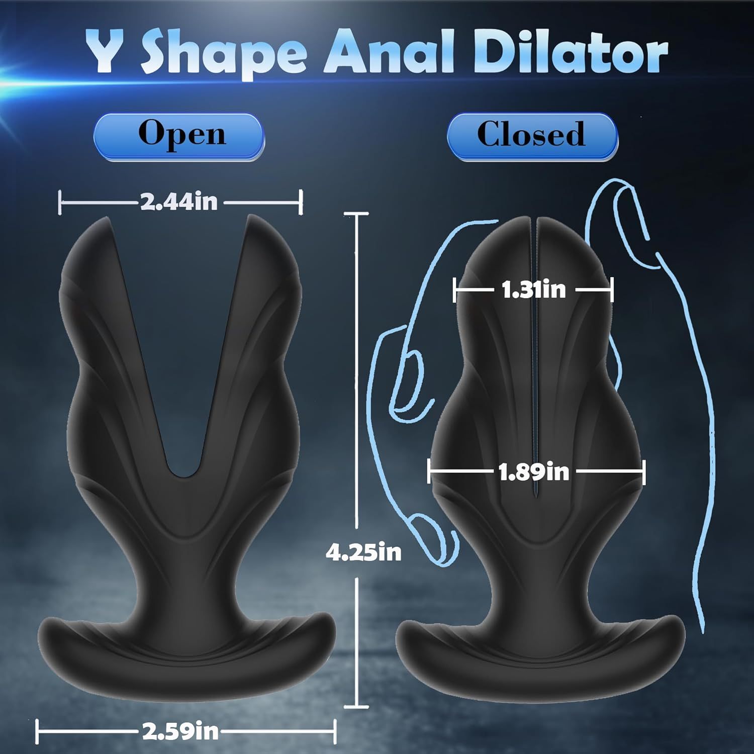 Anal Toys Vibrating Butt Plug, Large Anal Plug Vibrator with 8 Electric Shock & Vibrations, Anal Dilator Remote Control Vibrators, Prostate Vibrator Expanding Anal Sex Toys for Gay, Men & Women